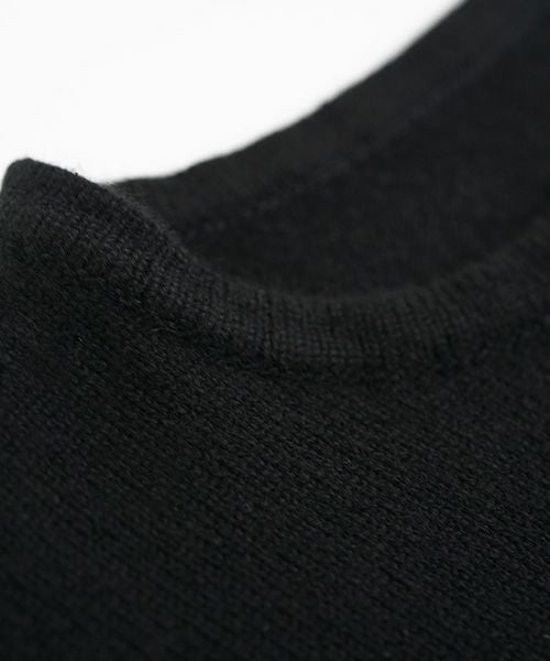 VU.ヴウ.cashmere crew neck knit vu-a22-k16[BLACK]:s_