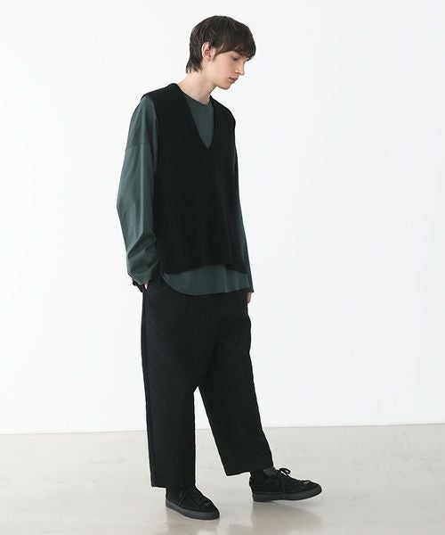 VU.ヴウ.cashmere knit vest vu-a22-k17[BLACK]_