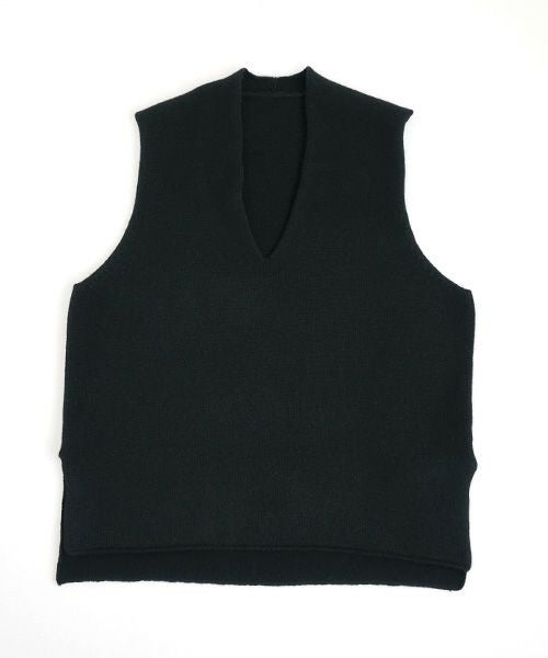 VU.ヴウ.cashmere knit vest vu-a22-k17[BLACK]_