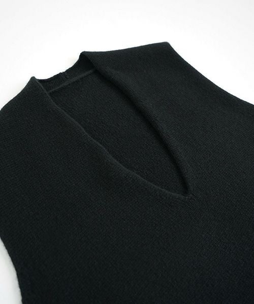 VU.ヴウ.cashmere knit vest vu-a22-k17[BLACK]_