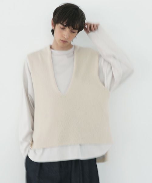 VU.ヴウ.cashmere knit vest vu-a22-k17[BANIRA]_