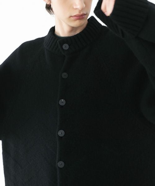 VU.ヴウ.zigzag knit cardigan vu-a22-k18[BLACK]_
