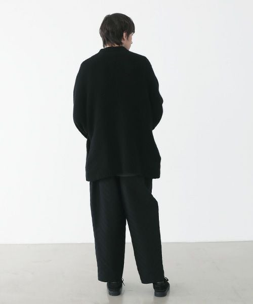 VU.ヴウ.zigzag knit cardigan vu-a22-k18[BLACK]_