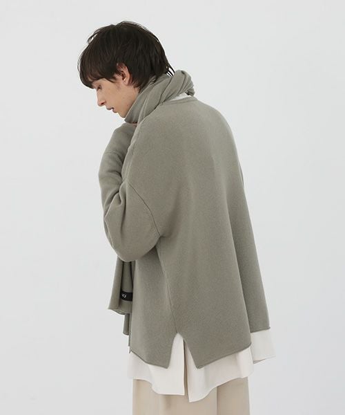 VU.ヴウ.baby cashmere knit stole vu-a22-k19[GREEN GRAY]_