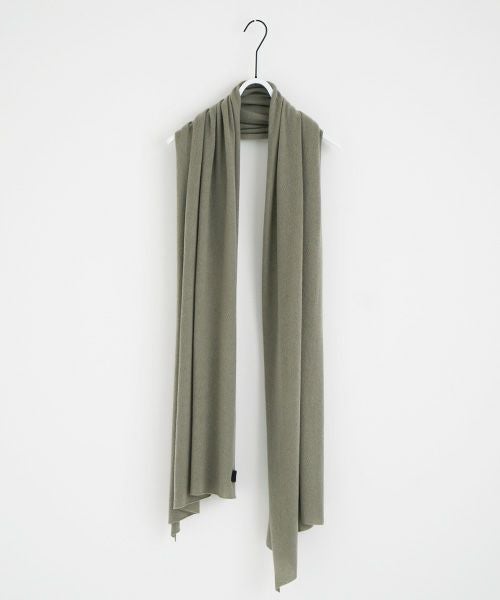 VU.ヴウ.baby cashmere knit stole vu-a22-k19[GREEN GRAY]_