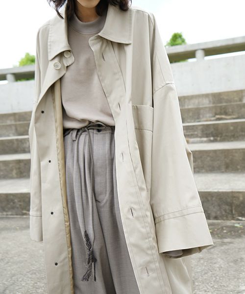 【12/18値下げ】Edwina Horl HBB BASTARD COAT Edwina Hoerl エドウィナホール HBB BASTARD COAT [03/EH45HBB-02/beige]_