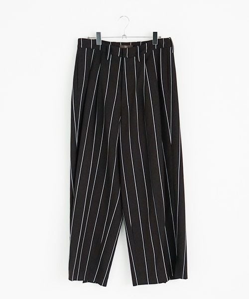 ohta.オオタ.stripe wide pants [pt-34S]