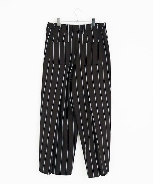 ohta.オオタ.stripe wide pants [pt-34S]