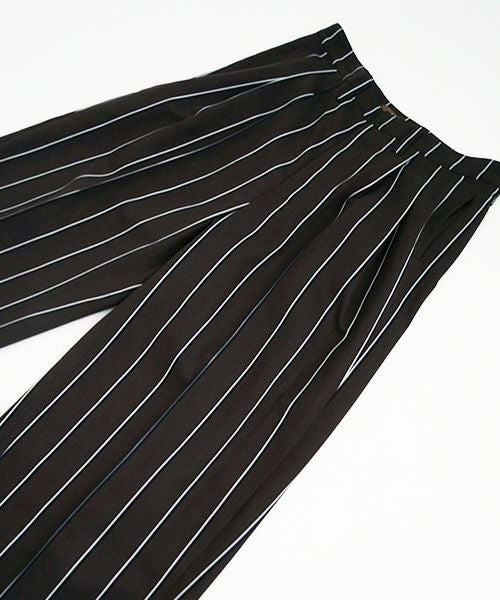 ohta.オオタ.stripe wide pants [pt-34S]