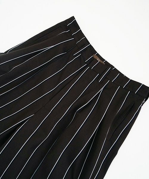 ohta.オオタ.stripe wide pants [pt-34S]