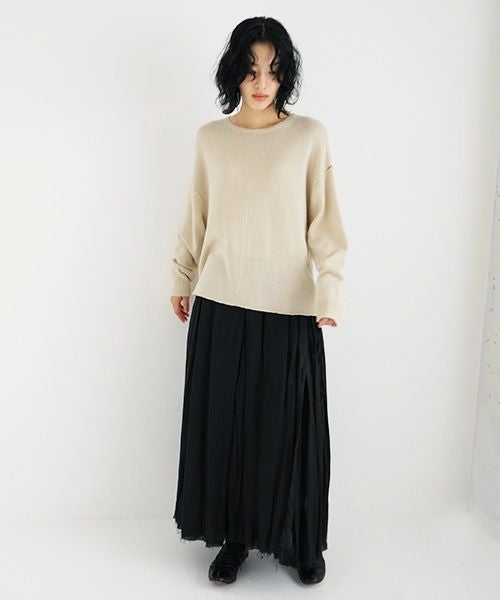 suzuki takayuki スズキタカユキ knitted pullover [A231-04/nude]