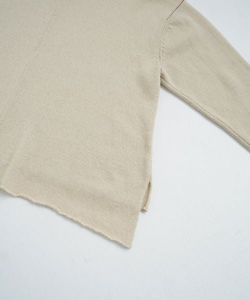 みゆきっち　ベージュ suzuki takayuki スズキタカユキ knitted pullover [A231-04/nude]