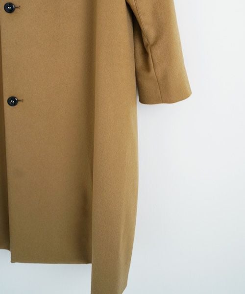 suzuki takayuki.スズキタカユキ.no-collar coat [A231-15/camel]