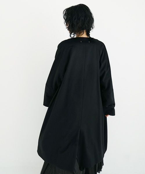 suzuki takayuki.スズキタカユキ.no-collar coat [A231-15/black]