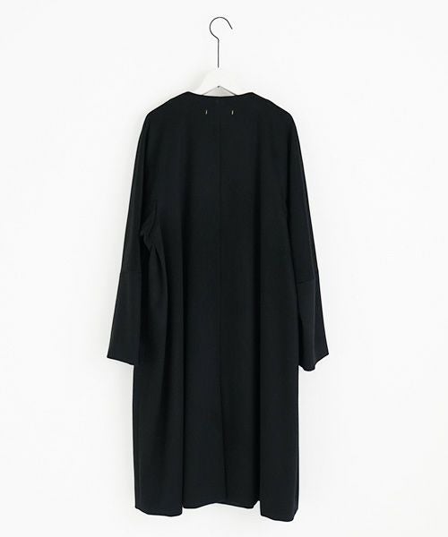 suzuki takayuki スズキタカユキ no-collar coat [A231-15/black]