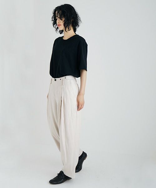 suzuki takayuki スズキタカユキ wide legged pants Ⅰ [A232-13-1/nude]