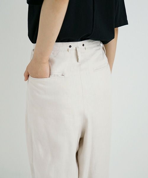 suzuki takayuki スズキタカユキ wide legged pants Ⅰ [A232-13-1/nude]