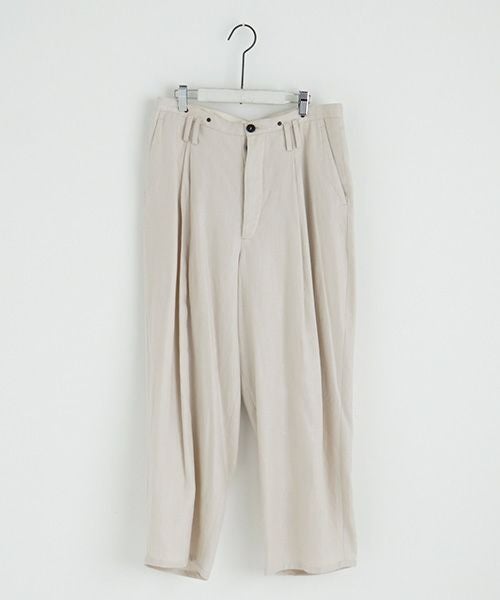 たかし suzuki takayuki スズキタカユキ wide legged pants Ⅰ [A232-13-1/nude]
