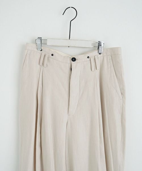 suzuki takayuki.スズキタカユキ.wide legged pants Ⅰ.[A232-13-1/nude]