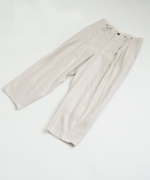 suzuki takayuki.スズキタカユキ.wide legged pants Ⅰ.[A232-13-1/nude]