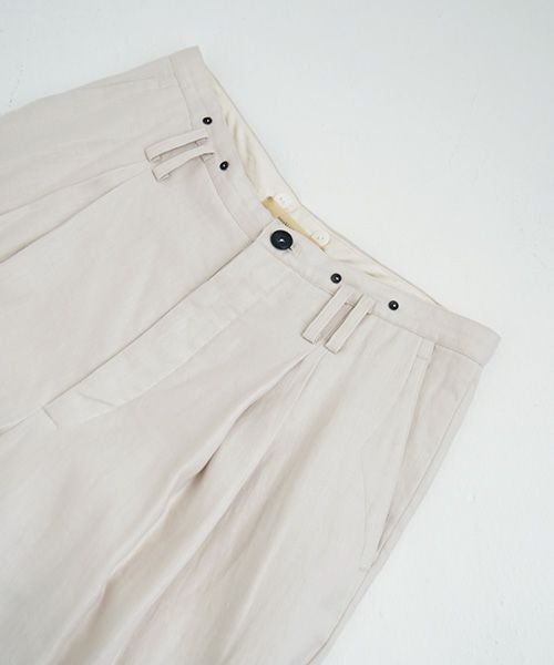 suzuki takayuki.スズキタカユキ.wide legged pants Ⅰ.[A232-13-1/nude]