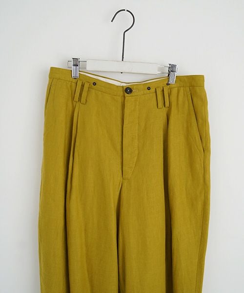 suzuki takayuki.スズキタカユキ.wide legged pants Ⅰ [A232-13-1/mustard]