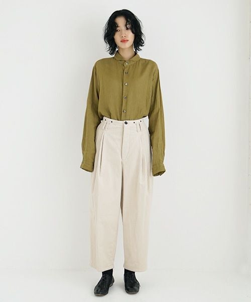 suzuki takayuki スズキタカユキ wide legged pants Ⅱ [A232-13-2/nude]