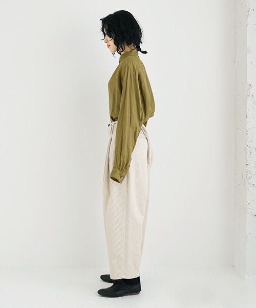 suzuki takayuki.スズキタカユキ.wide legged pants Ⅱ.[A232-13-2/nude]