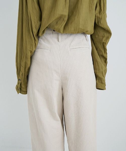 suzuki takayuki.スズキタカユキ.wide legged pants Ⅱ.[A232-13-2/nude]