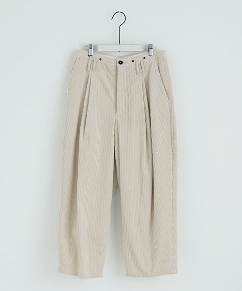 suzuki takayuki.スズキタカユキ.wide legged pants Ⅱ.[A232-13-2/nude]