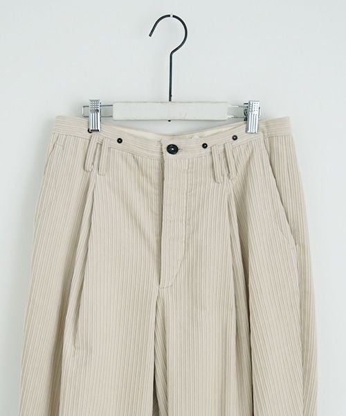 suzuki takayuki.スズキタカユキ.wide legged pants Ⅱ.[A232-13-2/nude]