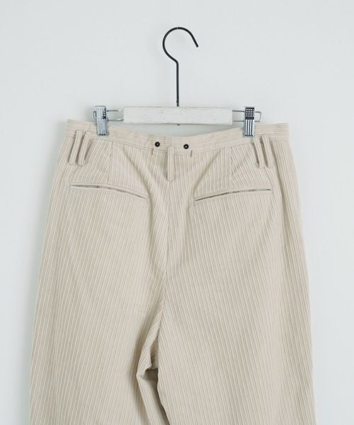 suzuki takayuki.スズキタカユキ.wide legged pants Ⅱ.[A232-13-2/nude]