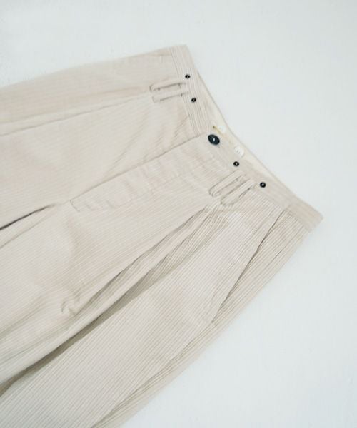 suzuki takayuki スズキタカユキ wide legged pants Ⅱ [A232-13-2/nude]