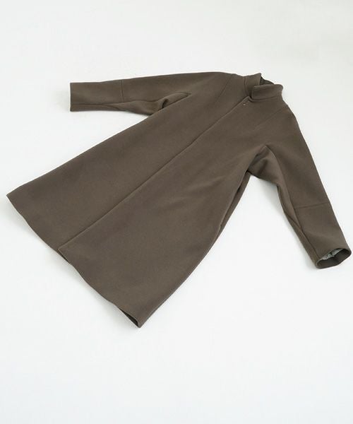 suzuki takayuki.スズキタカユキ.standing-collar coat.[A233-04/tauni olive]