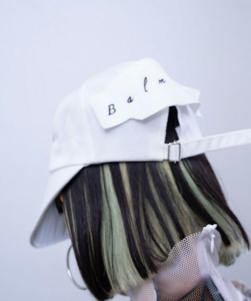 BALMUNG バルムング Back Cap ブラック タグ付き BALMUNG バルムング 22AW33 バックキャップ[ホワイト]