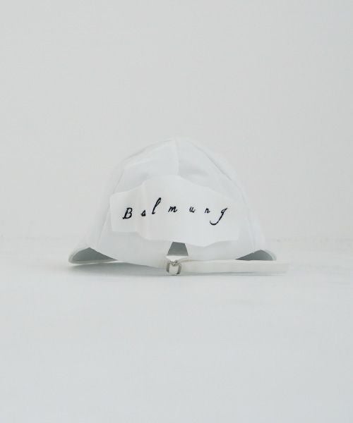 BALMUNG  バルムング.22AW33 バックキャップ[ホワイト]