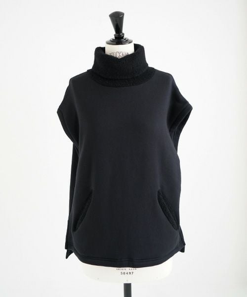 Mochi / home&miles.モチ / ホーム＆マイルズ.turtle neck vest [black]