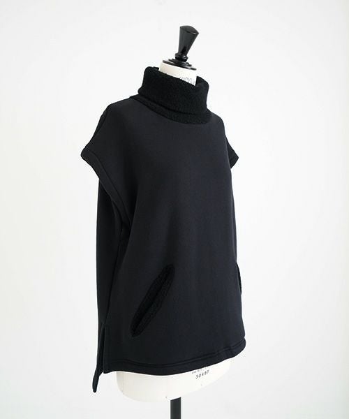 Mochi / home&miles.モチ / ホーム＆マイルズ.turtle neck vest [black]