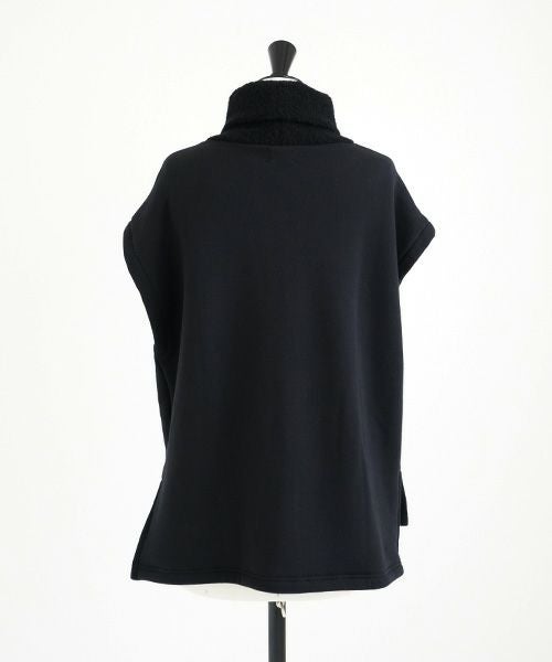 Mochi / home&miles.モチ / ホーム＆マイルズ.turtle neck vest [black]