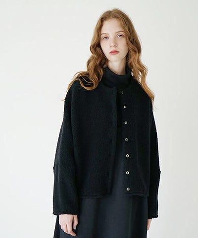 Mochi / home&miles.モチ / ホーム＆マイルズ.boa cardigan [boa black]
