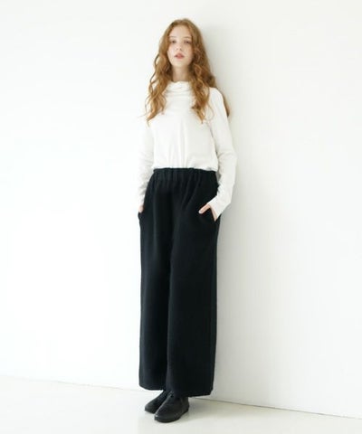 Mochi / home&miles.モチ / ホーム＆マイルズ.wide boa pants [boa black/・1]