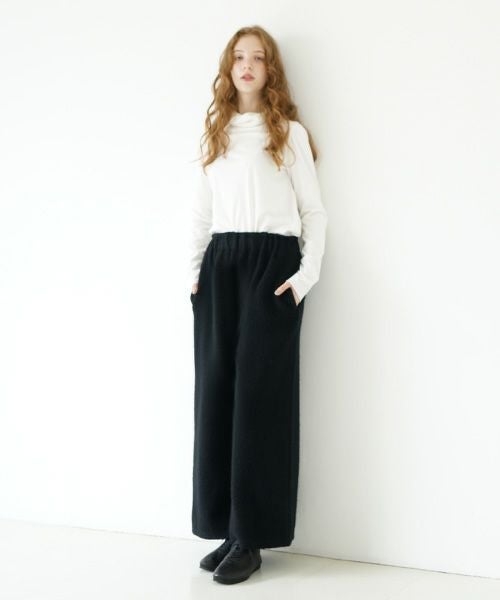 Mochi / home&miles.モチ / ホーム＆マイルズ.wide boa pants [boa black/・1]