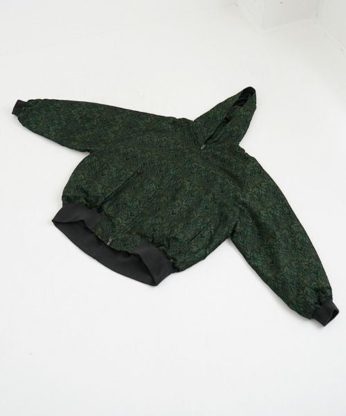 YANTOR ヤントル Persian Hand-Jacquard Hoodie Blouson[Y225BL03/GREEN]