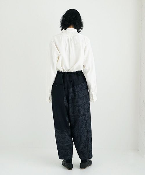 YANTOR.ヤントル.Tibetan Paisley Himo Pants[Y225PT09/BLUE]