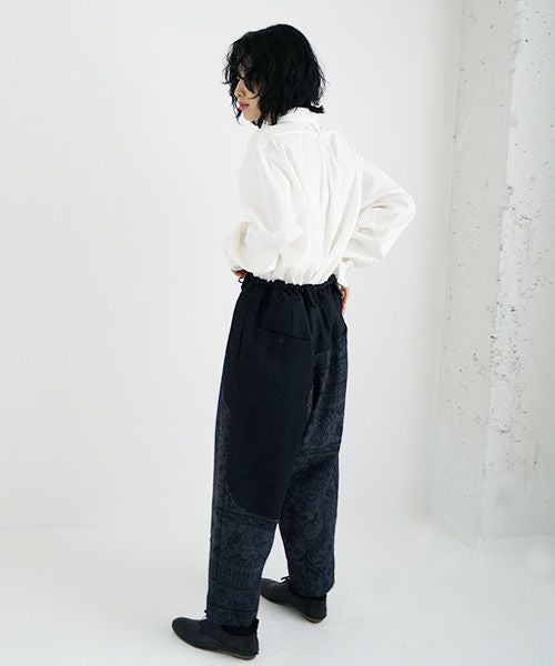 【YANTOR ヤントル】ジョガーパンツ YANTOR ヤントル Tibetan Paisley Himo Pants[Y225PT09/BLUE]