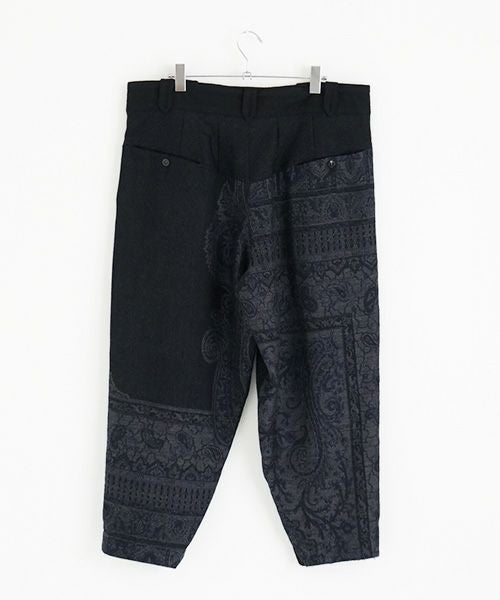 YANTOR ヤントル Tibetan Paisley Himo Pants[Y225PT09/BLUE]