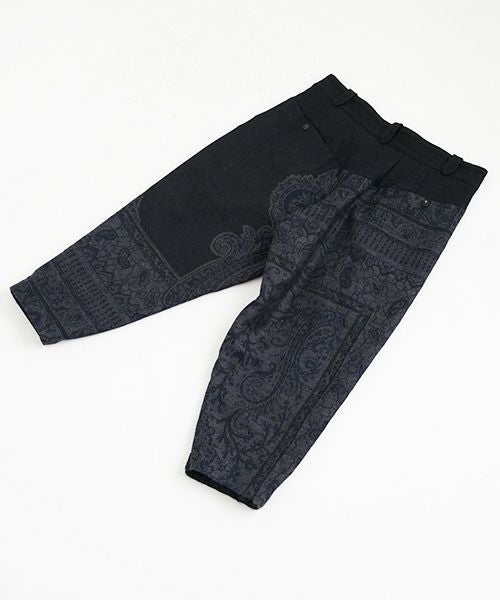 YANTOR ヤントル Tibetan Paisley Himo Pants[Y225PT09/BLUE]
