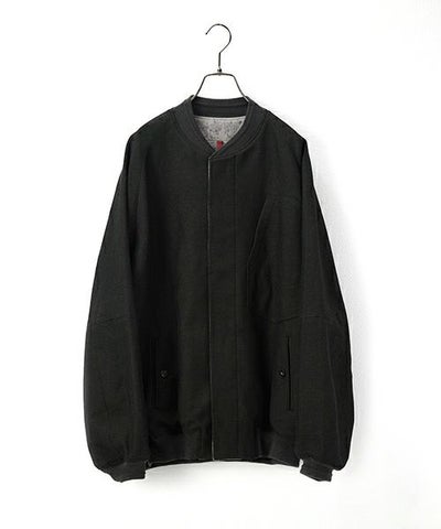  YANTOR / ヤントルReversible Linen Wool Blouson[Y255BL01/KHAKI BLACK]