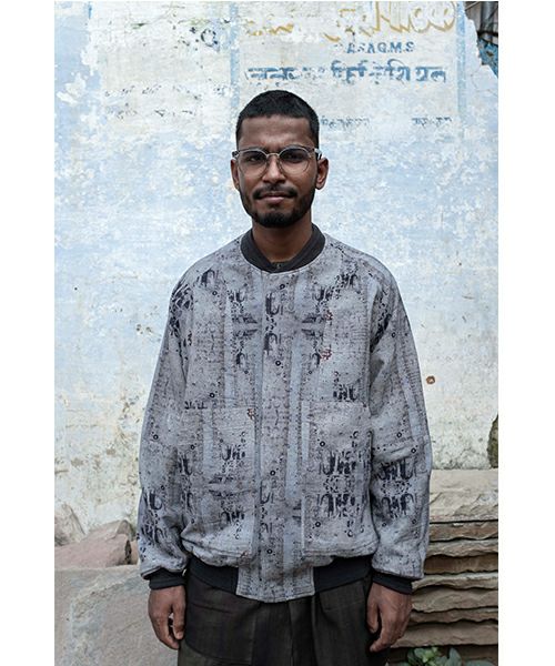 YANTOR / ヤントルReversible Linen Wool Blouson[Y255BL01/KHAKI
