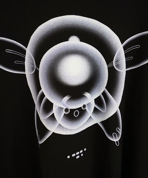 chloma.クロマ.“QUANTUM FOAM” ロングT[22ALT4/BLACK×LIGHT BLUE]